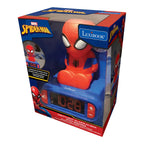 Montert Vekkerklokke Spider-Man med nattlys og LCD i bruk