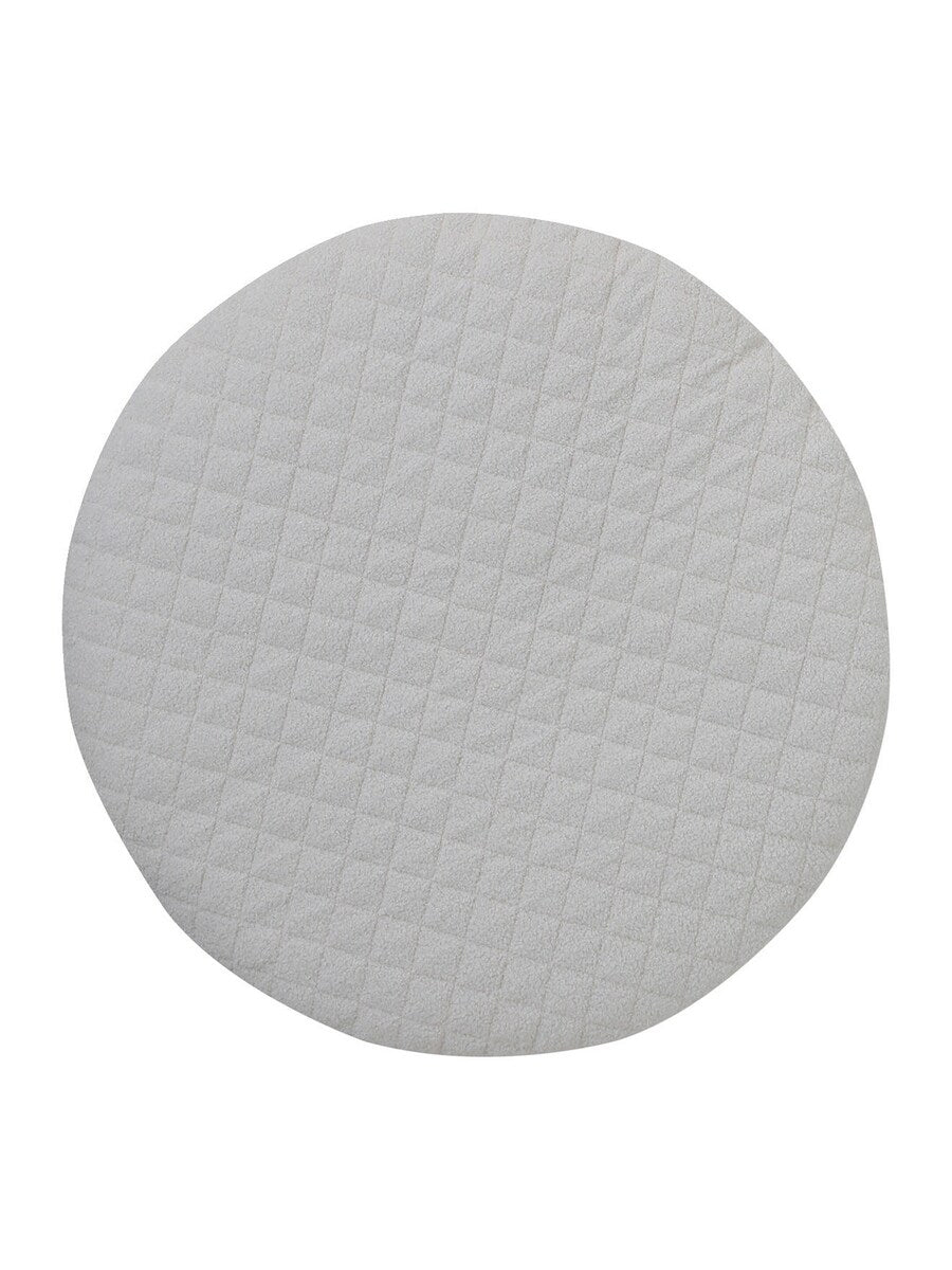Nærbilde av kaninrangle på Vendbar aktivitetsmatte Retro Flower diameter 100 cm