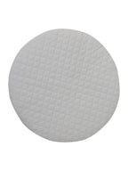 Nærbilde av kaninrangle på Vendbar aktivitetsmatte Retro Flower diameter 100 cm