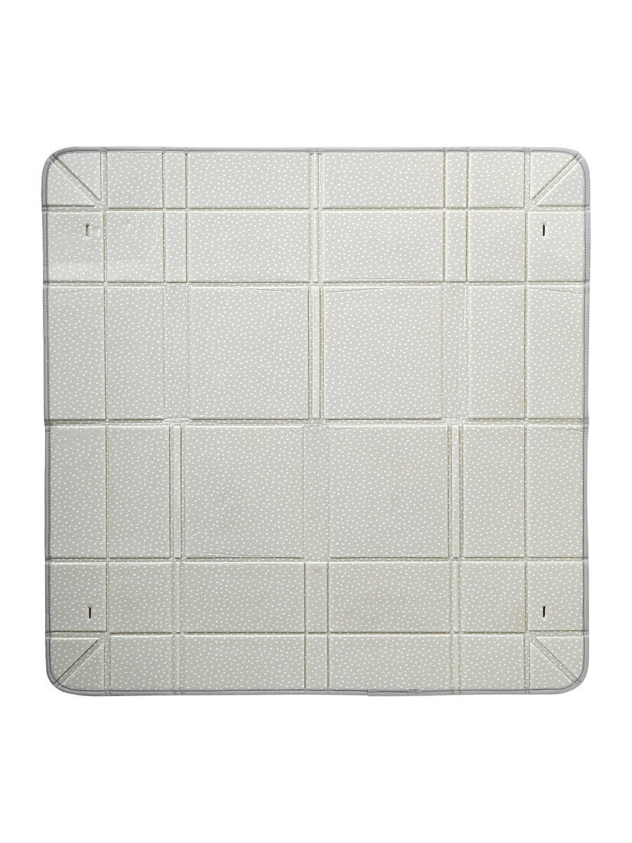 Vendbar sammenleggbar leketeppe med 20 baller 127x127 cm - Vertbaudet
