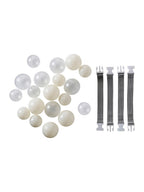 Vendbar sammenleggbar leketeppe med 20 baller 127x127 cm - Vertbaudet