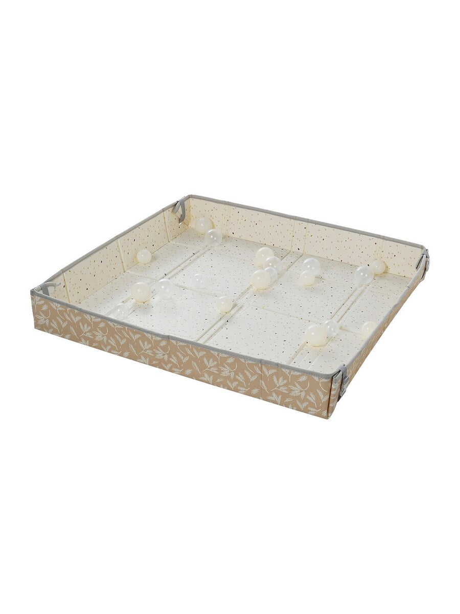 Vendbar sammenleggbar leketeppe med 20 baller 127x127 cm - Vertbaudet