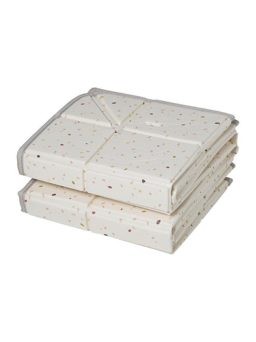 Vendbar sammenleggbar leketeppe med 20 baller 127x127 cm - Vertbaudet