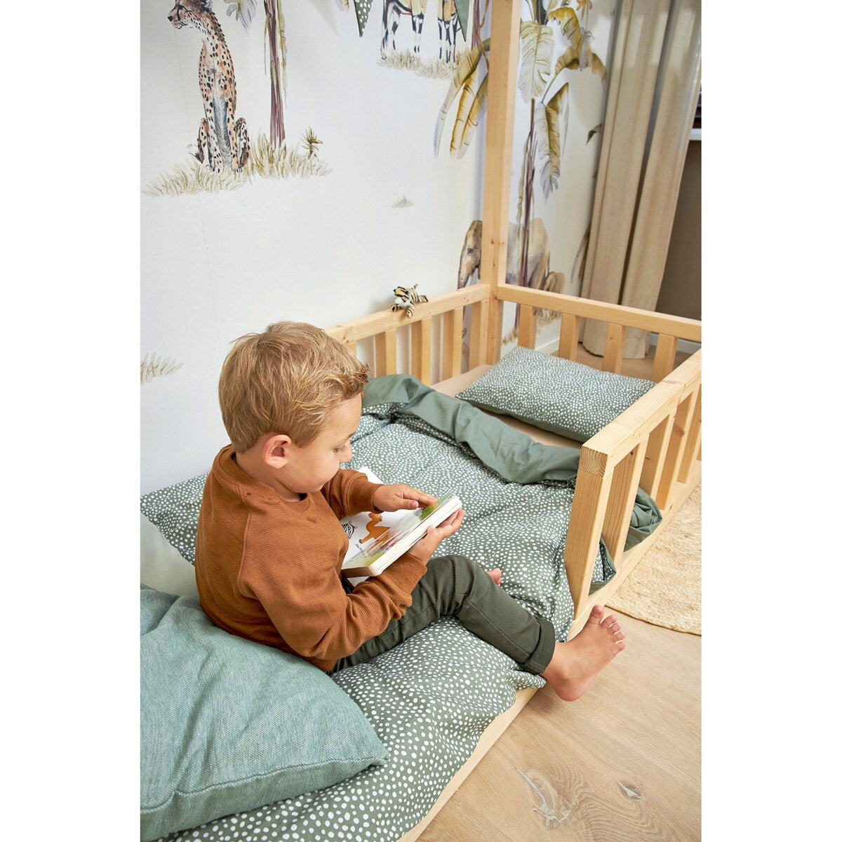 Vendbart sengetøy 40x60 / 100x135 cm bomull - Meyco Baby
