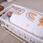 Vendbart sengetøy renforcé 35x40/80x80 cm bomull - Baby Best