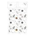 Vendbart sengetøy renforcé verdensrom 40x60/100x135 cm forfra