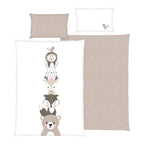 Vendbart sengetøy Woodland Crew 40x60/100x135 cm bomull bakside