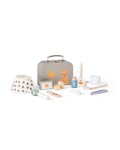 Veterinærkoffert Kids Hub i bjørk og bomull forfra
