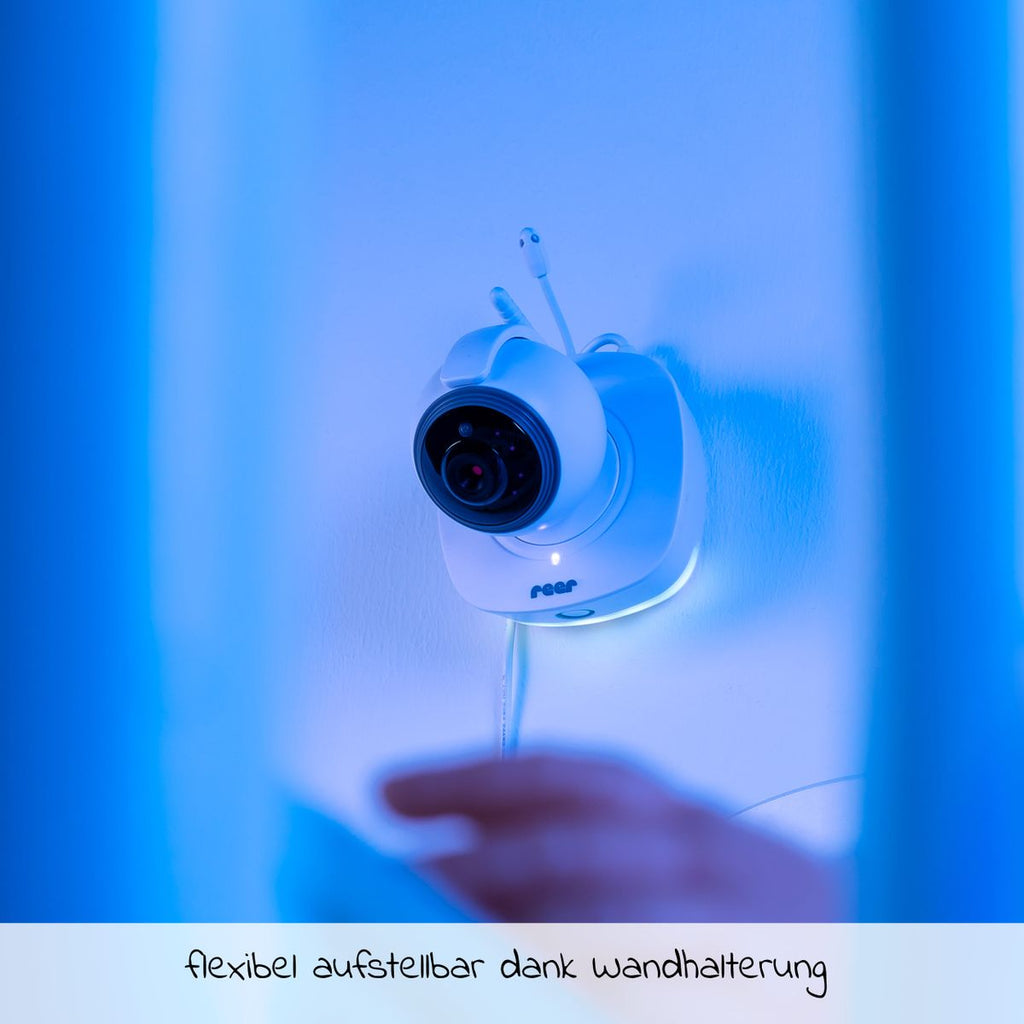 Video-babycall IP BabyCam Move HD med nattlys fra siden