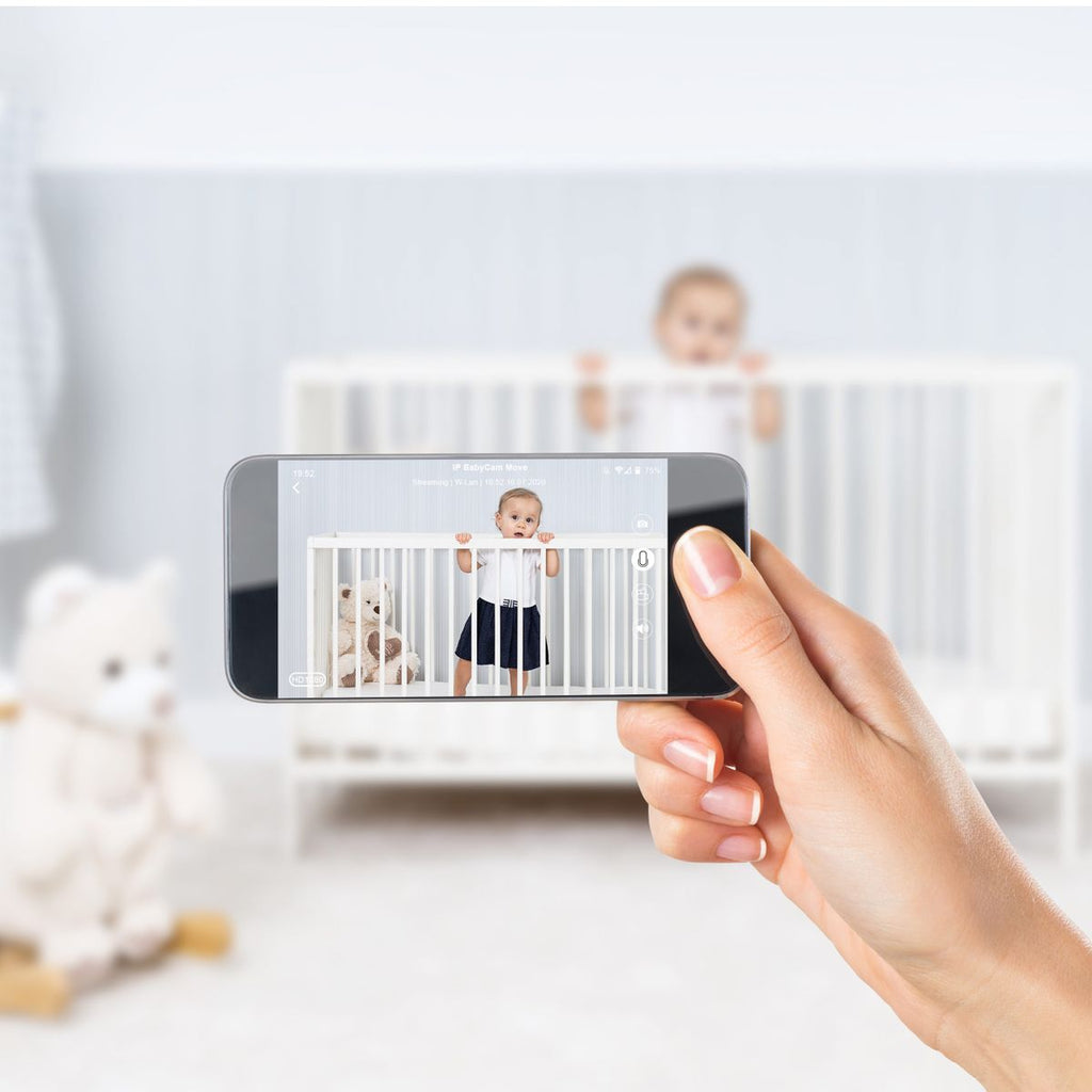Video-babycall IP BabyCam Move HD med nattlys med spilluhr funksjon