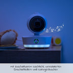 Oversikt av Video-babycall IP BabyCam Move HD med nattlys og stativ
