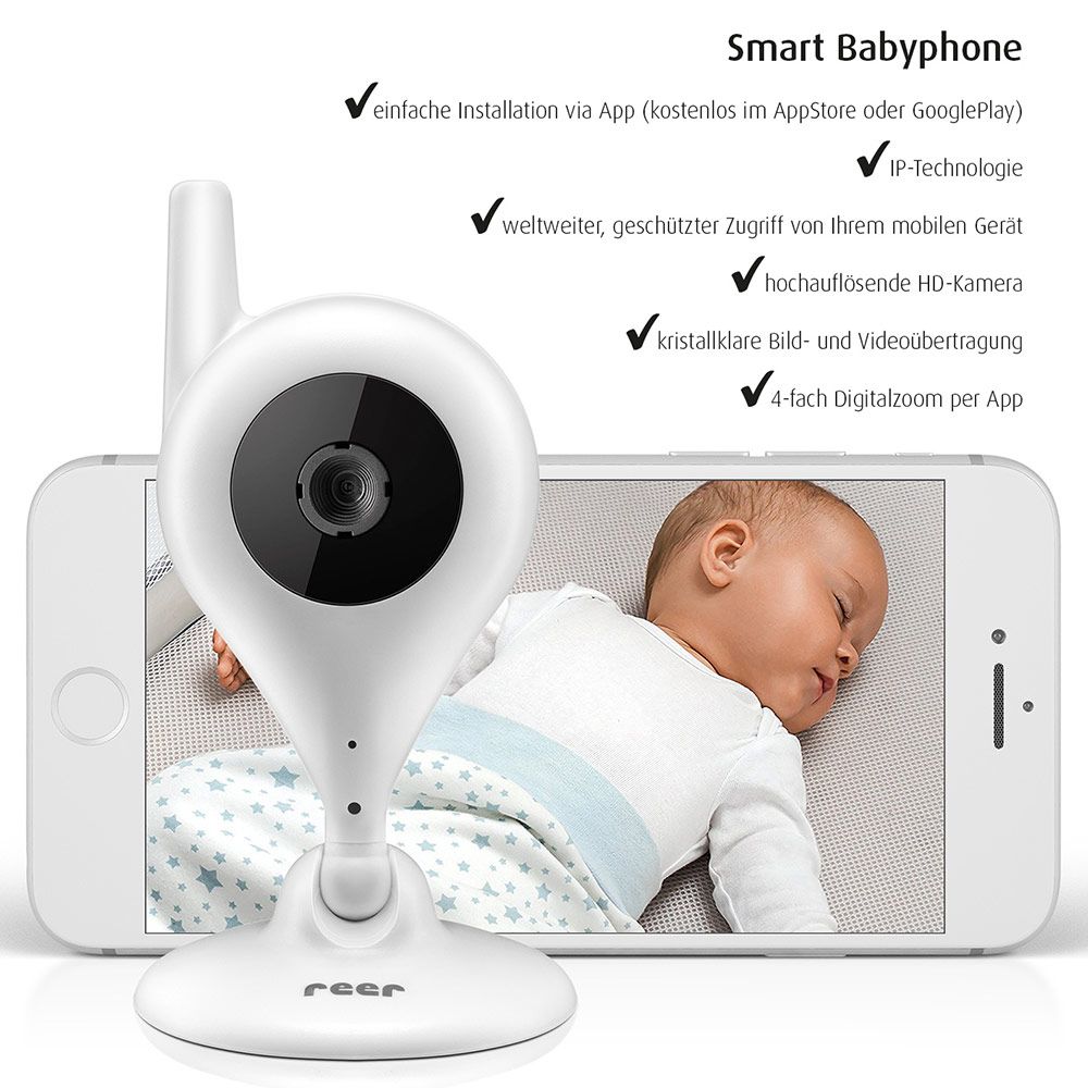 Video-babycall IP-Cam med nattsyn og toveis tale - Reer bakside