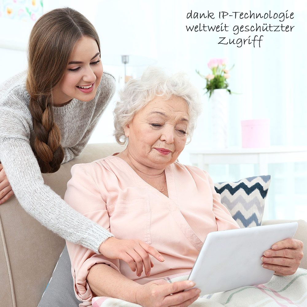 Video-babycall IP-Cam med nattsyn og toveis tale - Reer montert på vegg