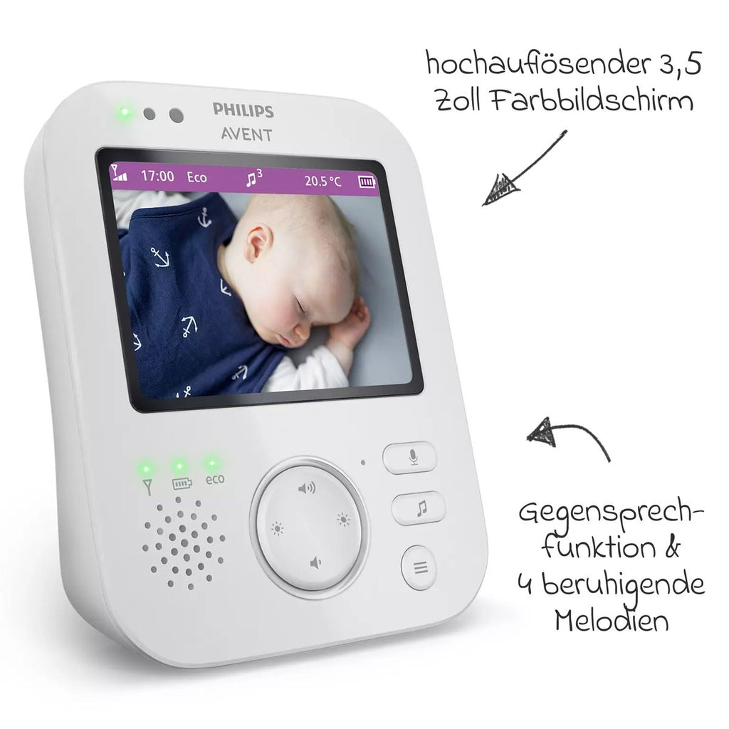 Videobabycall Premium SCD892/26 med 3,5'' fargeskjerm bakside