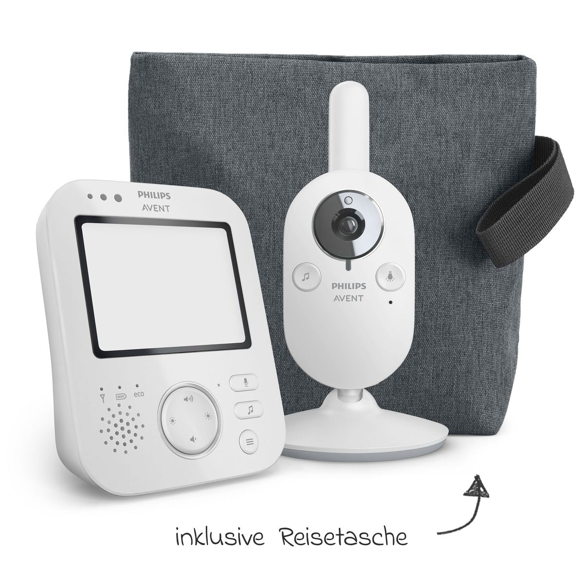 Videobabycall Premium SCD892/26 med 3,5'' fargeskjerm med toveis kommunikasjon