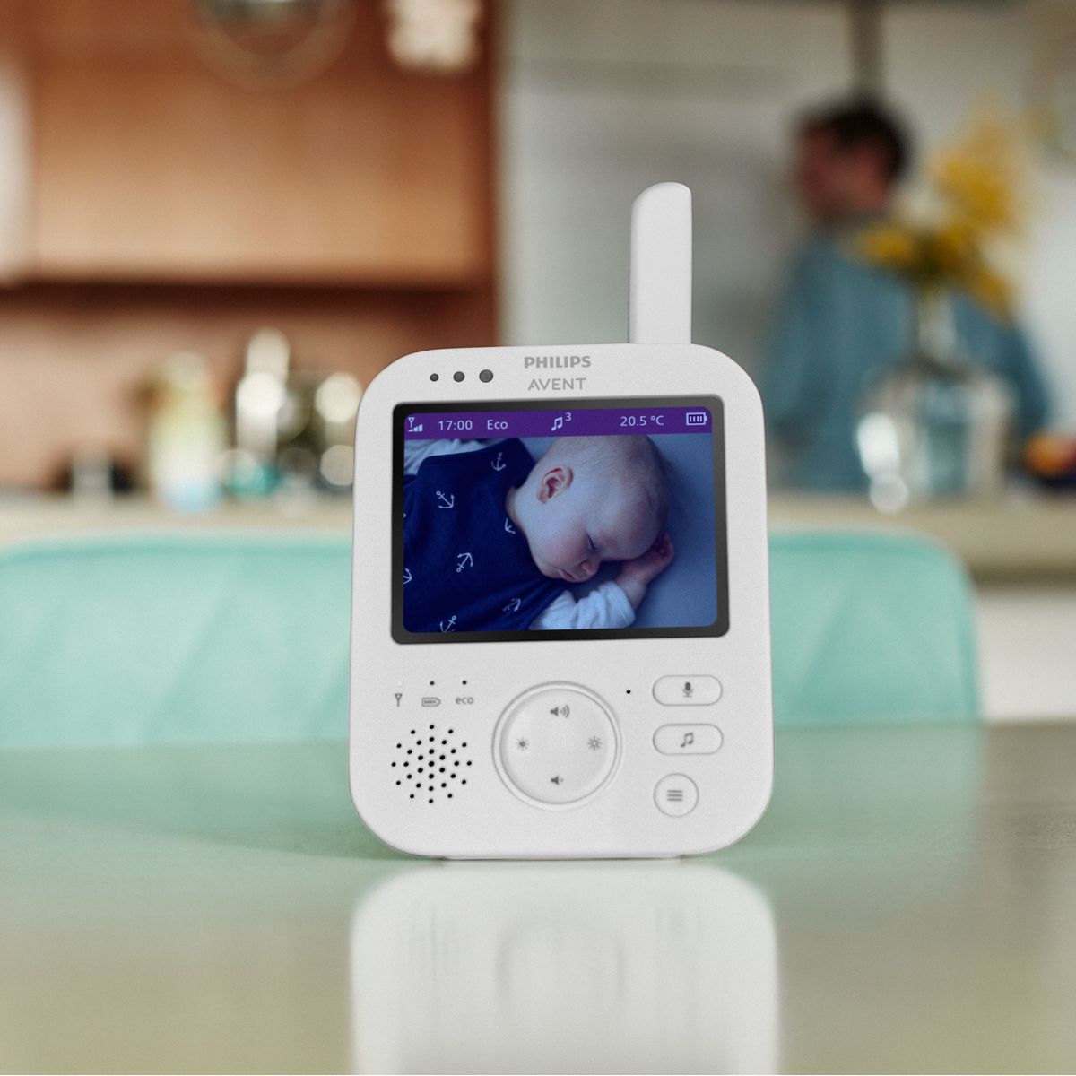 Videobabycall Premium SCD892/26 med 3,5'' fargeskjerm med vibrasjonsmodus