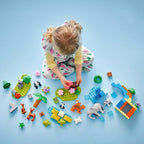 Detaljbilde av LEGO DUPLO dyrefigurer i Villdyrfamilier 3-i-1-sett 10446