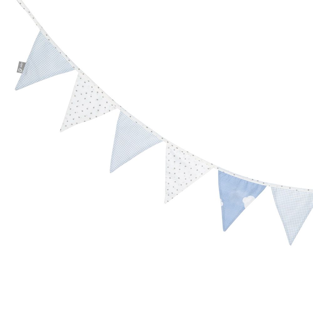 Detalj av Vimpelrekke Little Stars i bomull