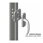 Detalj av Vindussikring WinLock 3-pack uten boring fra reer