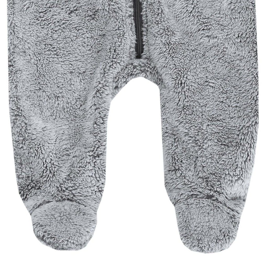 Myk fleece på innsiden av Vinterdress med vattert fôr og fleece, grå melange - Jacky