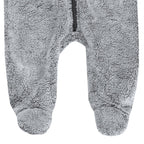 Myk fleece på innsiden av Vinterdress med vattert fôr og fleece, grå melange - Jacky