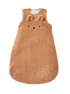 Detalj av 3D-ører på Vintersovepose med avtakbare ermer teddyfleece TOG 3