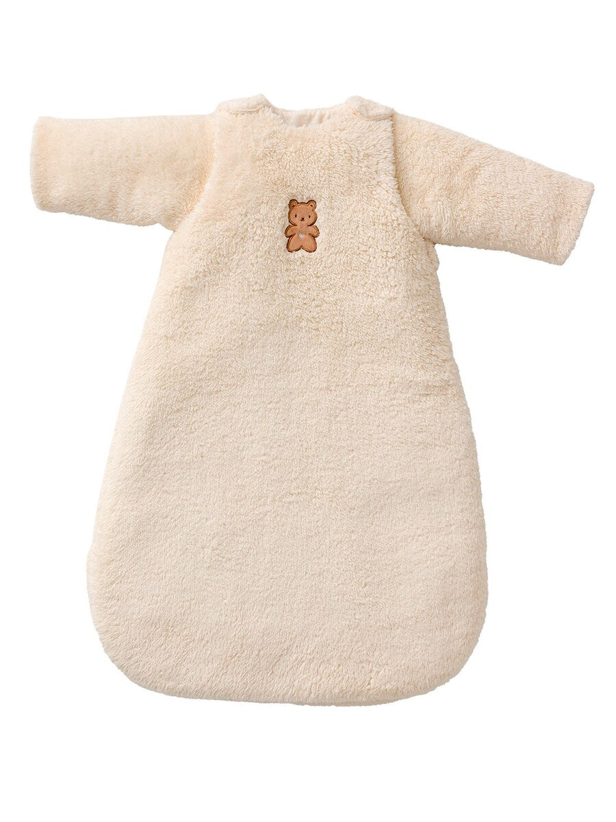 Bakside av vintersovepose for baby med avtagbare ermer teddyfleece TOG 3