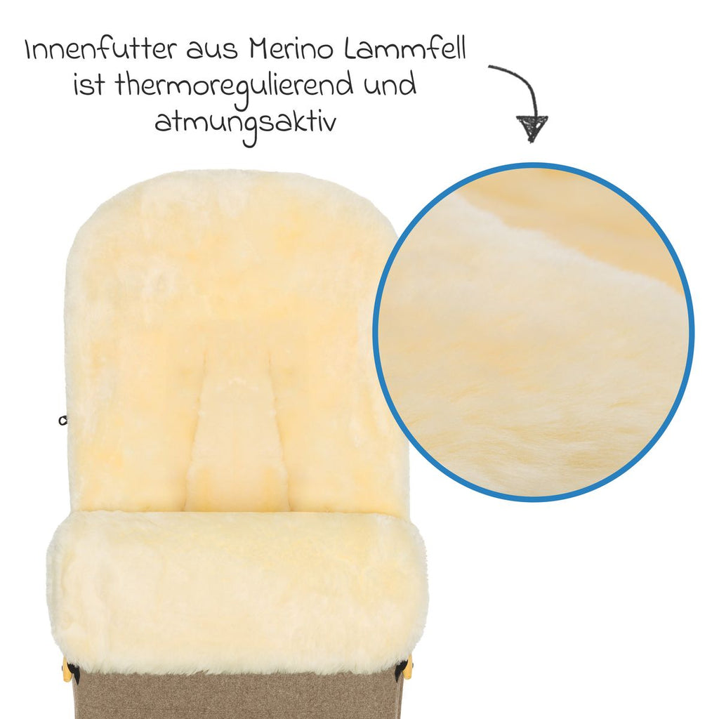 Montert Vognpose Bernina Wool i sportsvogn