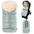 Vognpose Comfort universal i teddyfleece til barnevogn Zamboo forfra