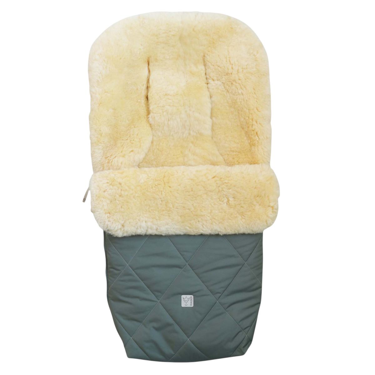 Vognpose Coosy i lammeskinn 85 x 45 cm bakside
