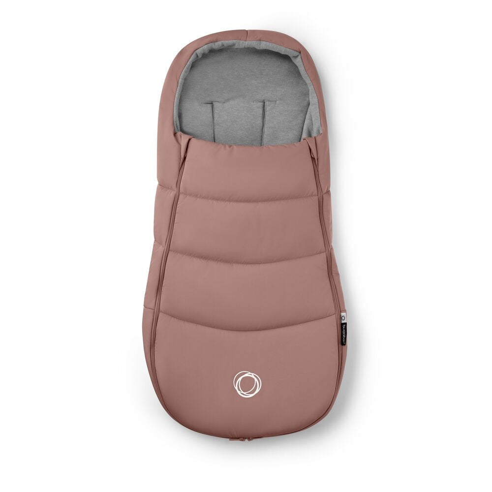 Vognpose Dusty Pink med fleecefôr forfra
