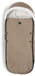Vognpose i fleece med avtakbar hette taupe BABYZEN YOYO forfra