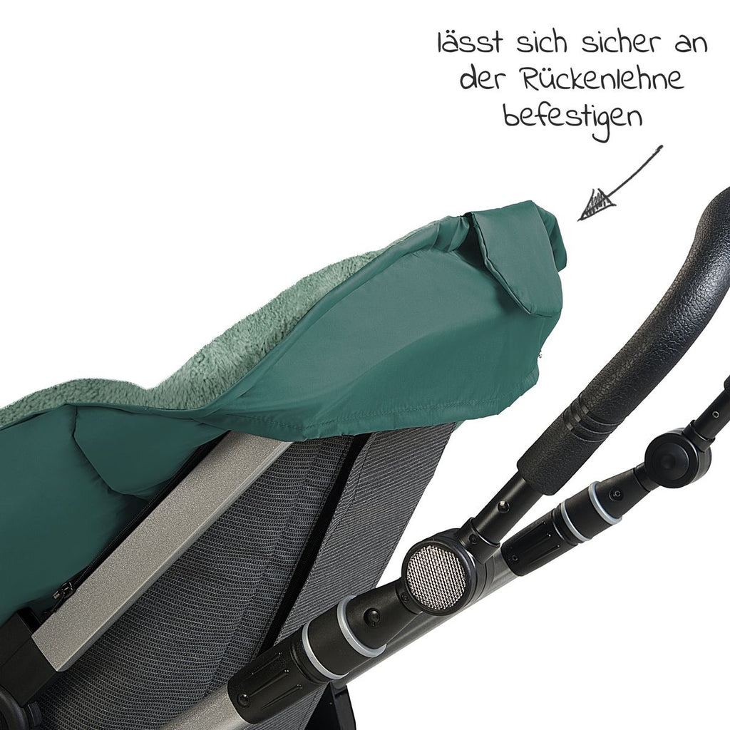 Detalj av refleksdetaljer på Vognpose i fleece Gino-cs til barnevogn og sportsvogn - Odenwälder