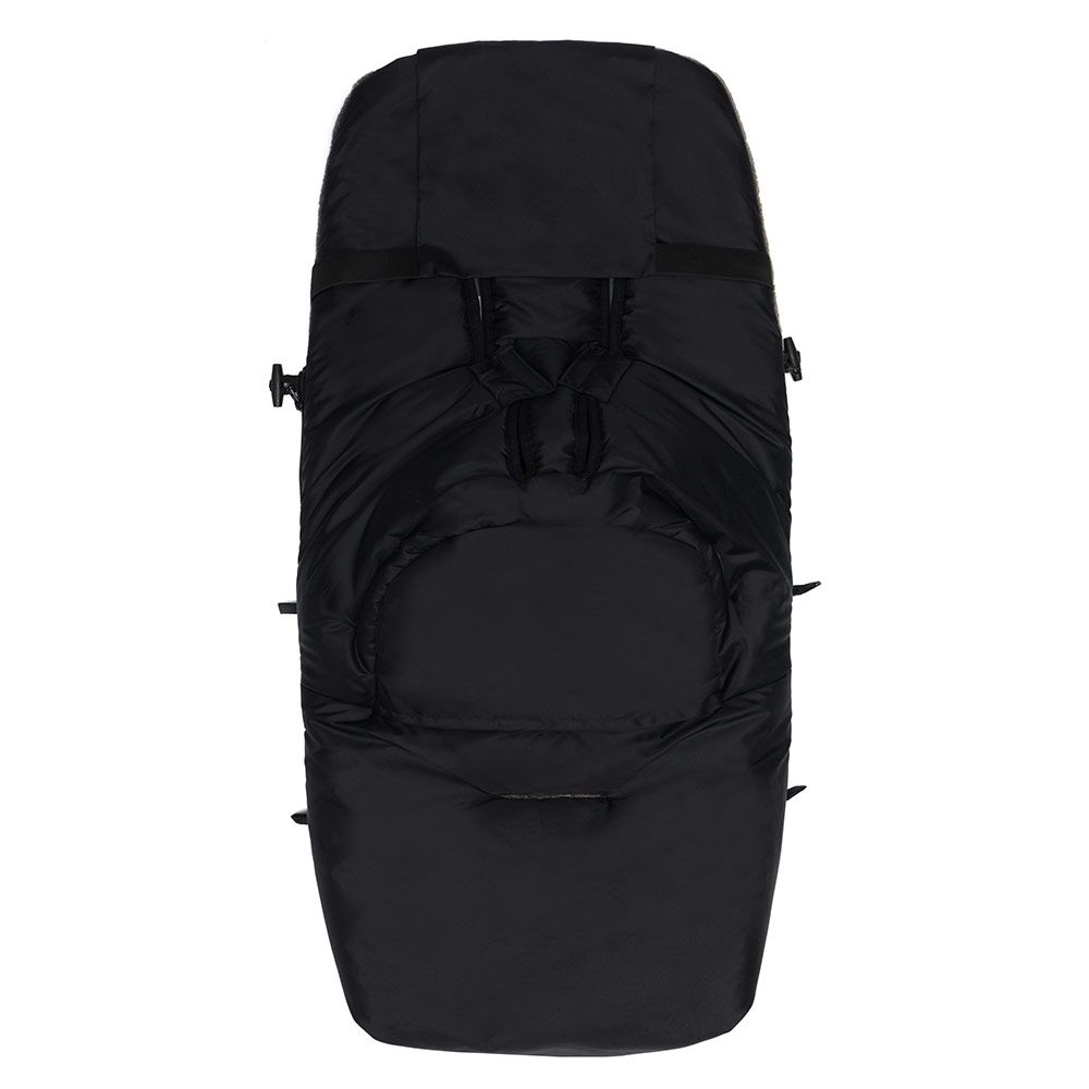 Vognpose i fleece Kinley med avtakbar front svart bakside