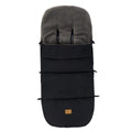 Vognpose i fleece Kinley med avtakbar front svart forfra