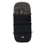 Vognpose i fleece Kinley med avtakbar front svart forfra