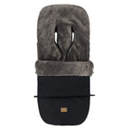 Montert Vognpose i fleece Kinley med avtakbar front svart i barnevogn