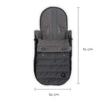 Nærbilde av fleeceinnside på vognpose i fleece Light til babystol og hengekøye - Qeridoo
