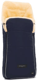 Vognpose i lammeskinn Arosa Luxe navy - Christ forfra