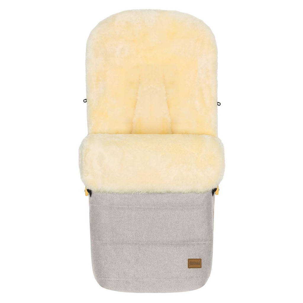 Vognpose i lammeskinn Bernina Style 100x50 cm - Fillikid bakside