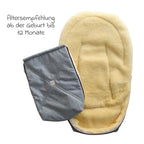 Vognpose i lammeskinn Emmy 80x37 cm, 0-12 mnd - Kaiser med sikkerhetsbelter