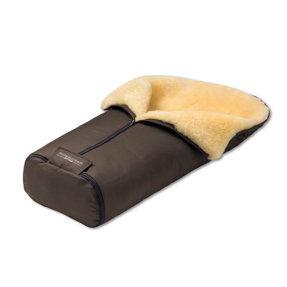 Vognpose i lammeskinn for småbarn IGLU - Hofbrucker i beige farge
