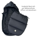 Vognpose Little Dowwny i dun til babystol og bag, sort - Kaiser