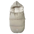 Vognpose Little Dowwny i dun til babystol og bag, sand forfra