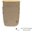 Vognpose Makalu Wool i lammeull montert i barnevogn