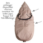 Oversikt over Vognpose Mila i termofleece, Oeko-Tex, sand/creme