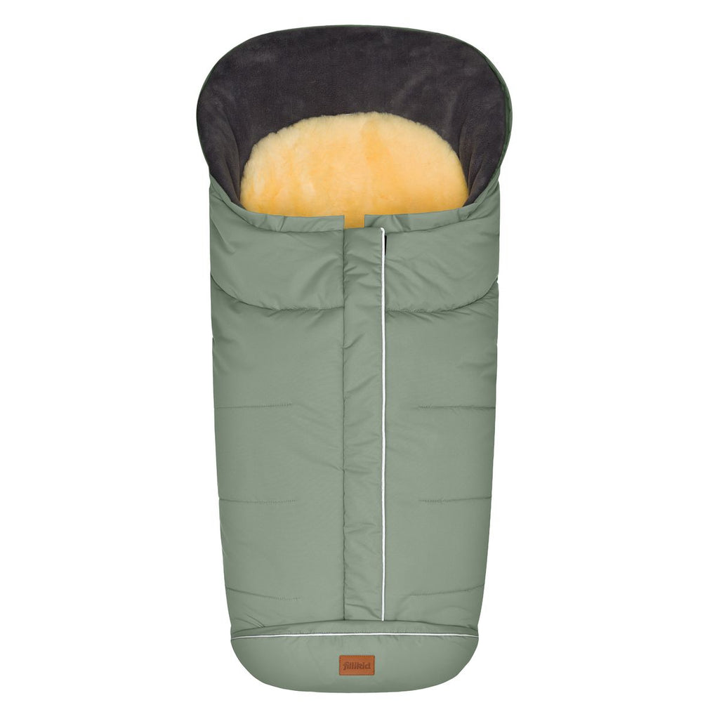 Vognpose Nanga i fleece med lammeskinn 100x50 cm bakside