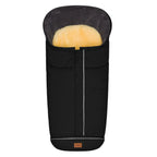 Vognpose Nanga i fleece med lammeskinn 100x50 cm forfra