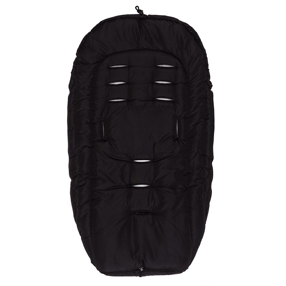 Vognpose Peak i fleece med sklisikker bakside svart bakside
