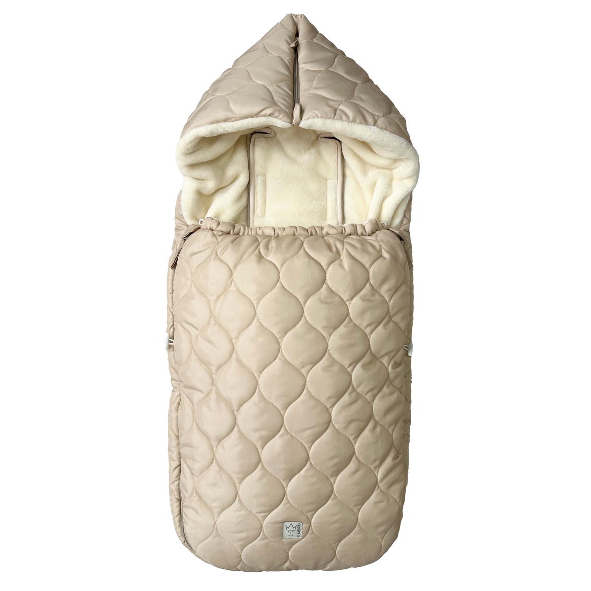 Vognpose Recy XL i 100 % resirkulert polyester sandkrem forfra